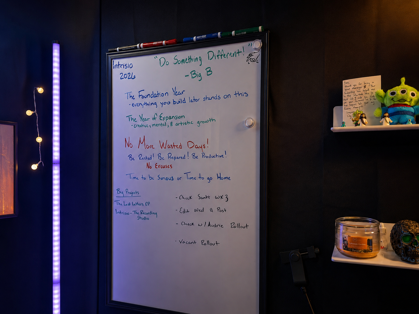 The Intrisio vision on the whiteboard