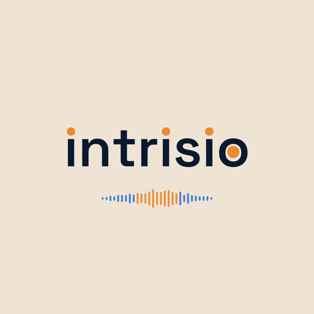 Intrisio logo mug, white glossy