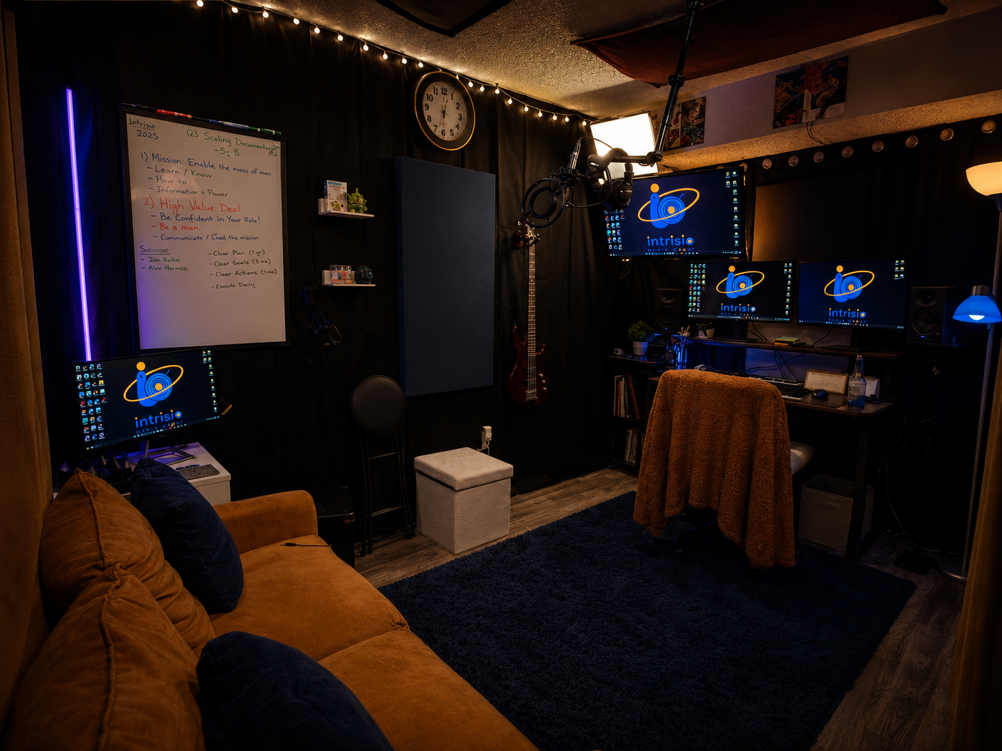 Inside the Intrisio Studios recording room